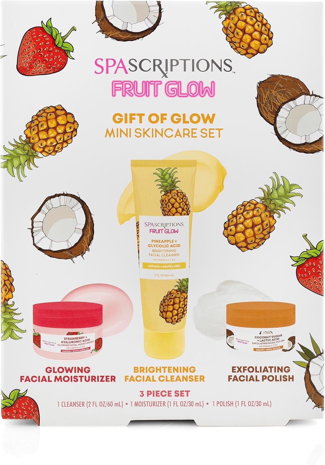 Spascriptions Fruit Gift of Glow Skincare Gift Set (3-Pieces)