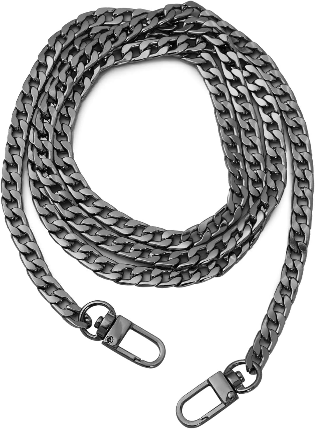 HUIANER Purse Chain with Buckles DIY Handbag Strap Shoulder Bag 120Cm Long Metal Accessory Replacement Chain Strap