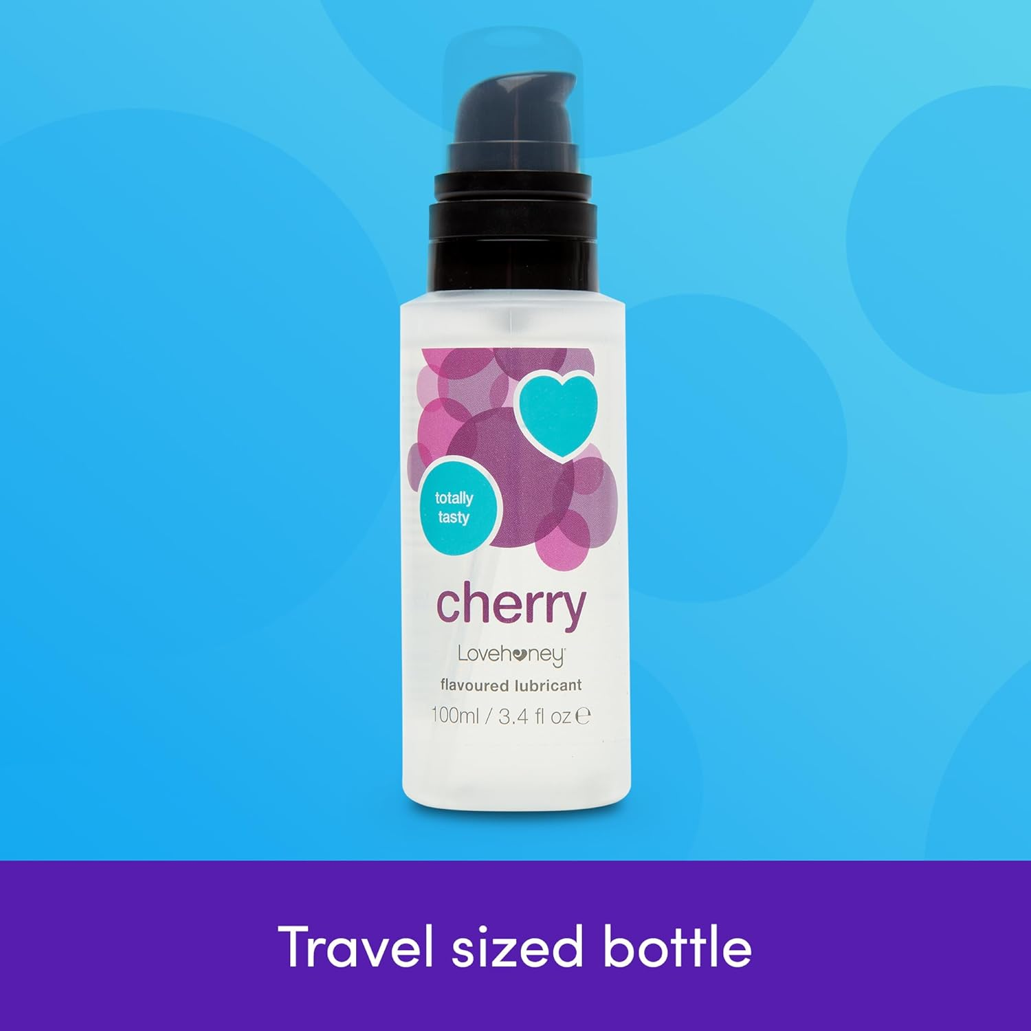 Lovehoney Cherry Flavoured Lube - Water Based Lube Gel - Fruity Lubricant - 100Ml image number 1