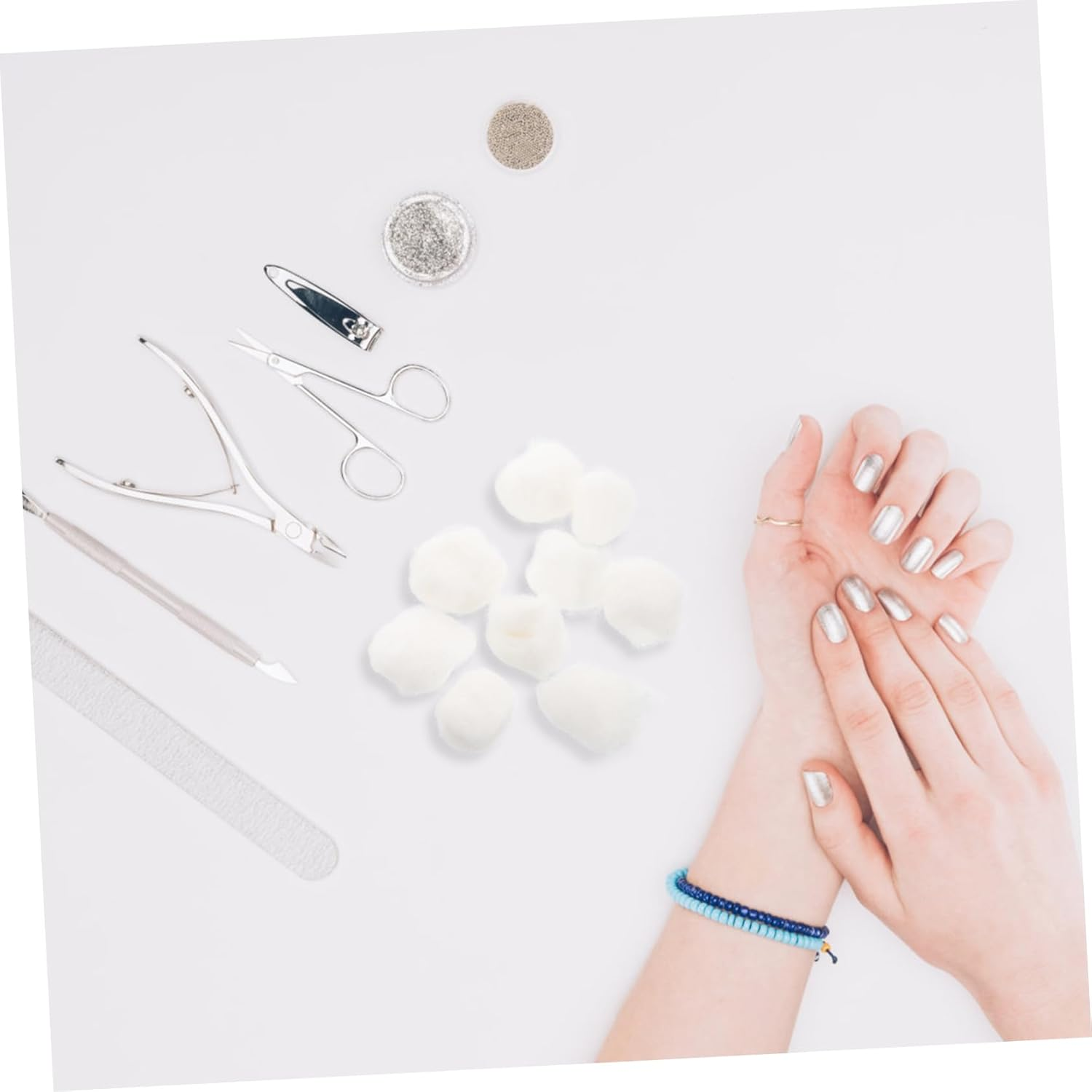 500G Soft Absorbent Cotton Balls Pack for Nail Polish Removal Makeup Removal and Nail Care