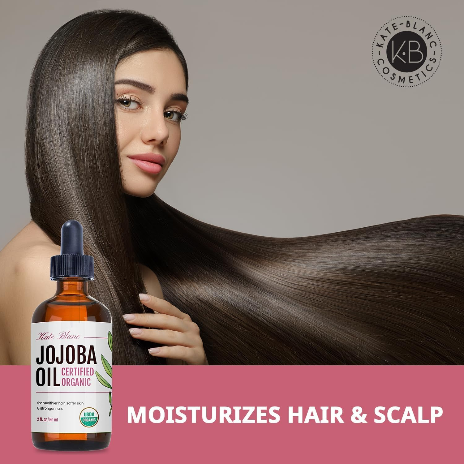 Jojoba Oil (60Ml), Organic, 100 Pure & Natural, Revitalises Hair and Gives Skin a Radiant and Youthful Look, Great for Lips, Cuticles, Stretch Marks, Beard, Leaving You Vibrant and Glowing. Works for Men and Women image number 6