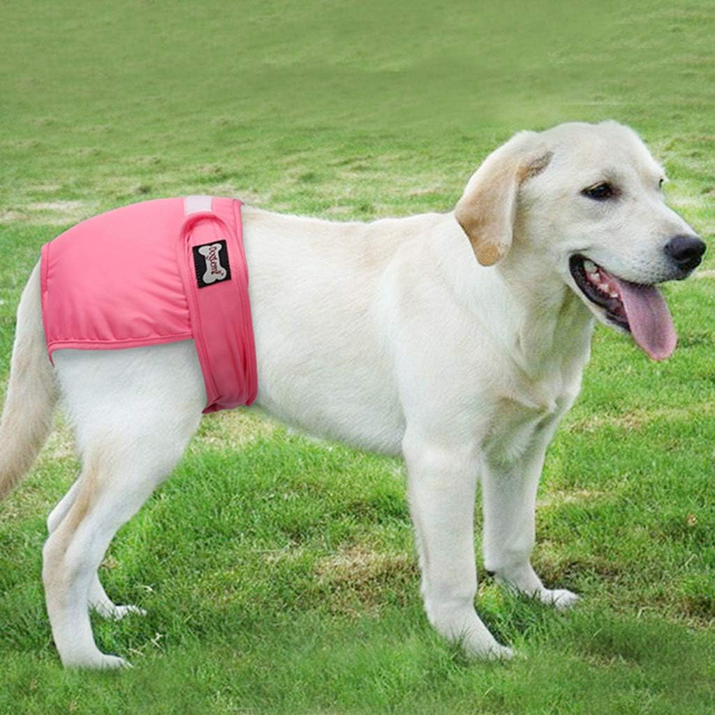 New Female Sanitary Dog Nappy Underpants Diaper Pants Pink M L XL (Large) image number 3
