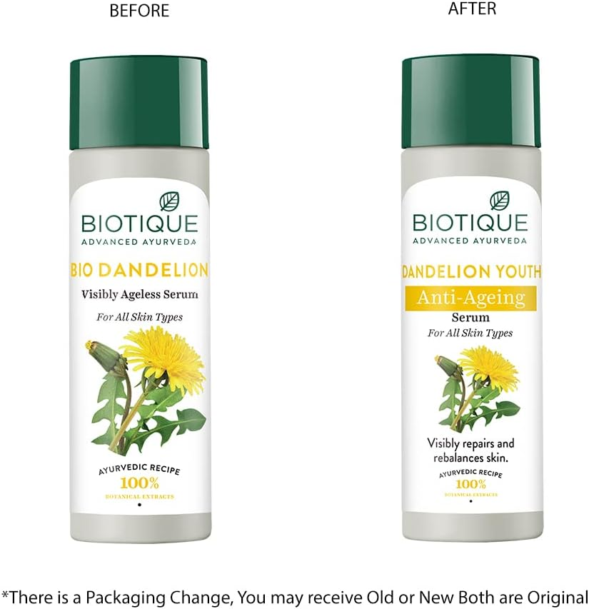 Biotique Bio Dandelion Visibly Ageless Serum, 190 Ml/6.42Oz. image number 2