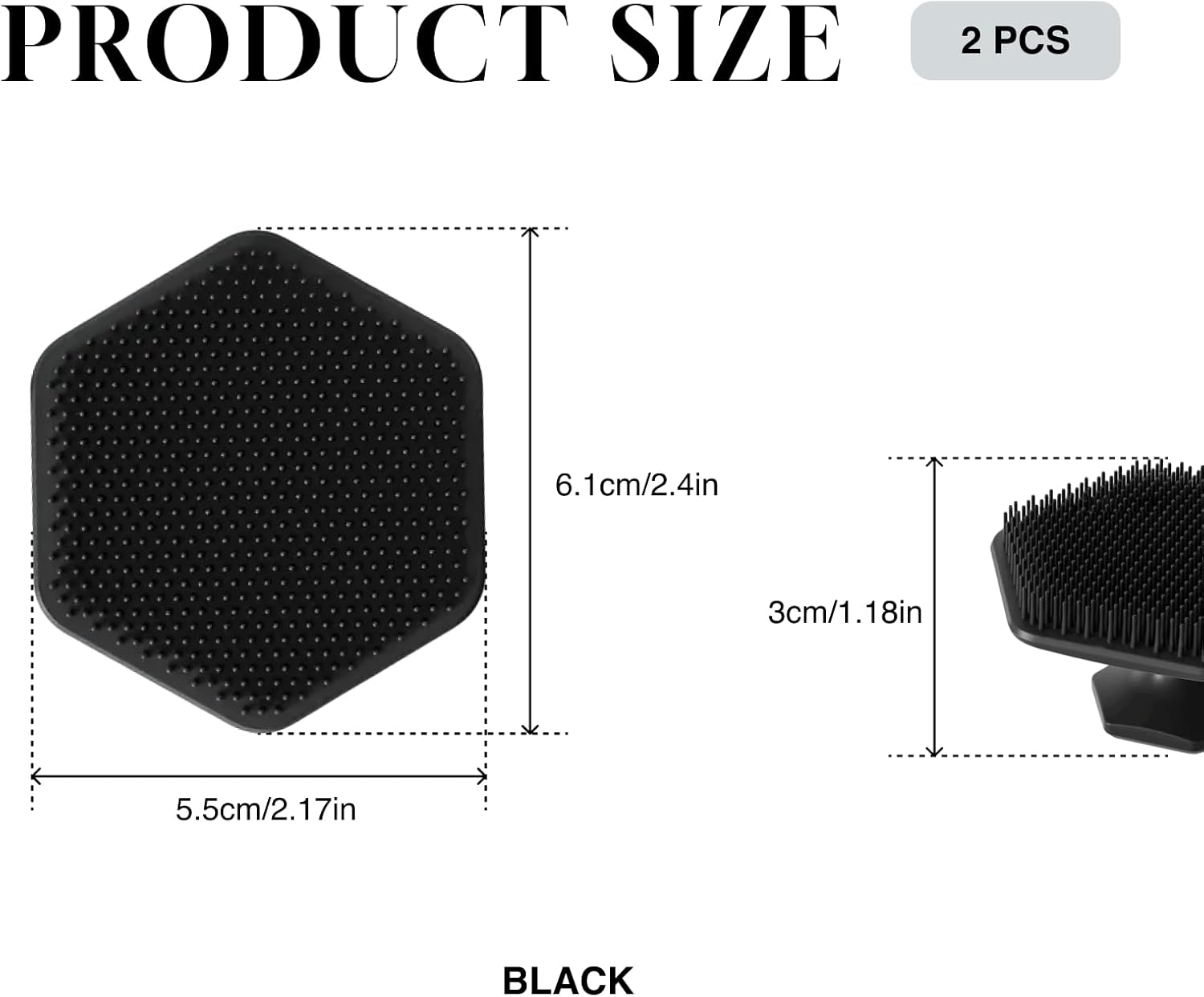 2Pcs Men&rsquo;S Face Scrubber Silicone Facial Cleansing Brush Set, Gentle Exfoliator Pad E Soft-Touch Massager for Deep Cleaning, Removes Dead Skin, Ideal Grooming Accessory for Men&rsquo;S Skincare Routine image number 5