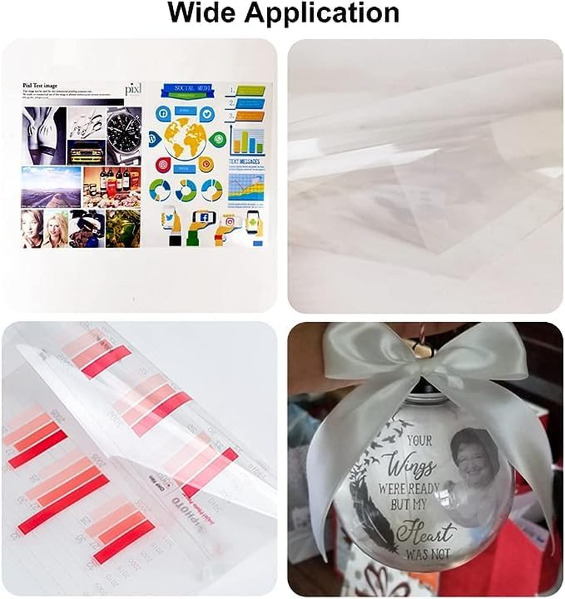 Inkuway OHP A4 120Sheets Transparent Film Acetate Sheet for Laser Printer and Copier Used for Craft & Screen Print