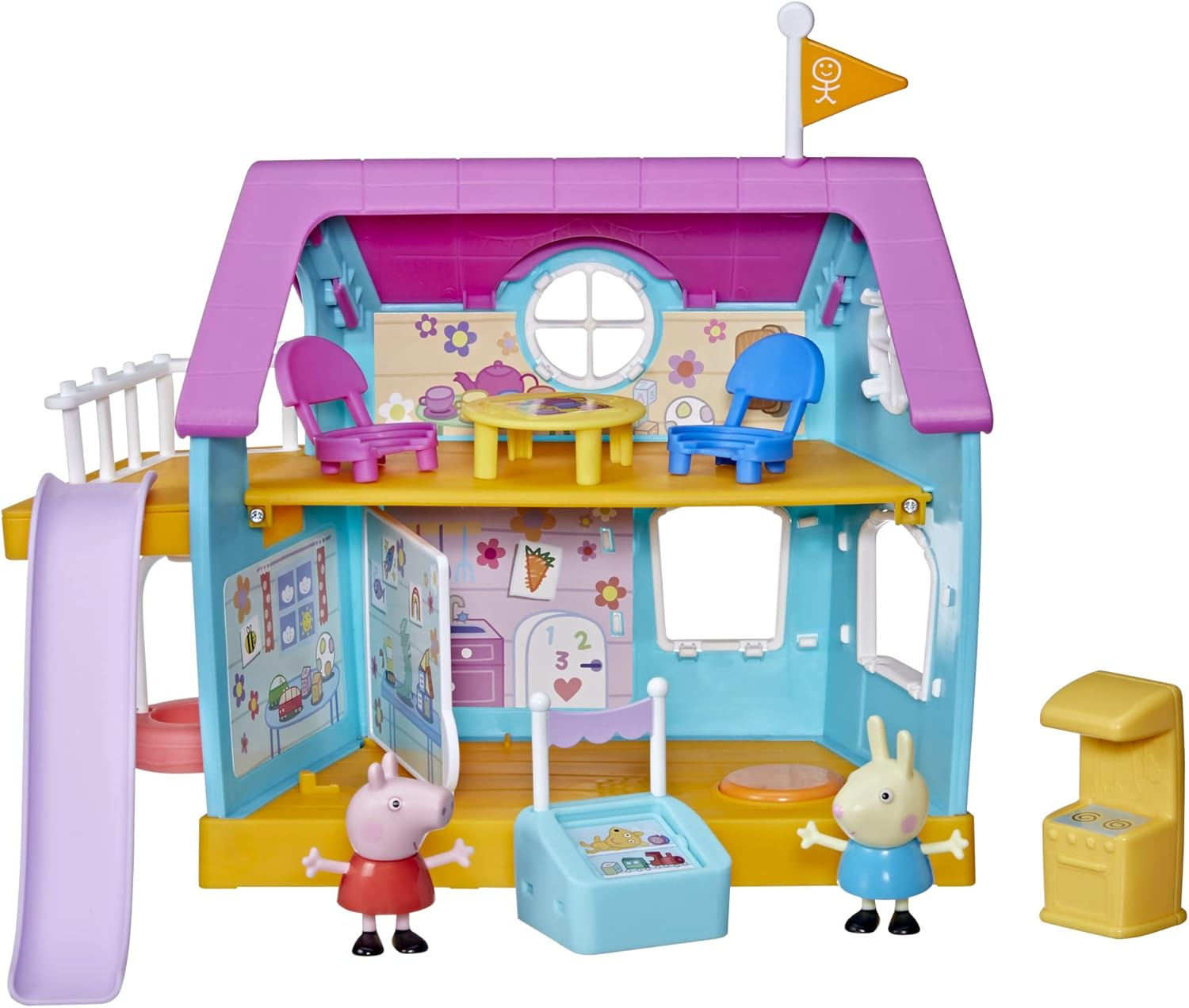 Peppa Pig Peppa&rsquo;S Club Peppa&rsquo;S Kids-Only Clubhouse Playset Preschool Toy; Sound Effects; Includes 2 Figures, 7 Accessories; Ages 3 and Up image number 3