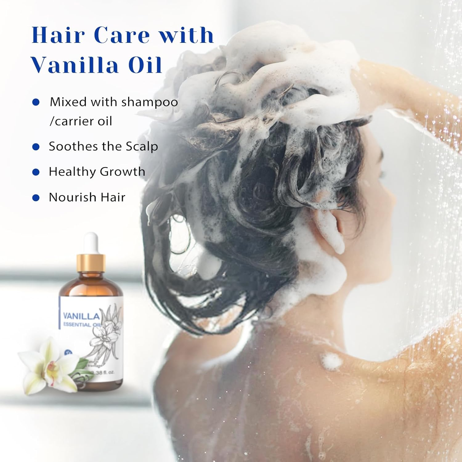 HIQILI Vanilla Essential Oil-Strong Fragrance and Lasting for Diffuser,Body Bath,Candle Making -3.38 Fl Oz image number 6