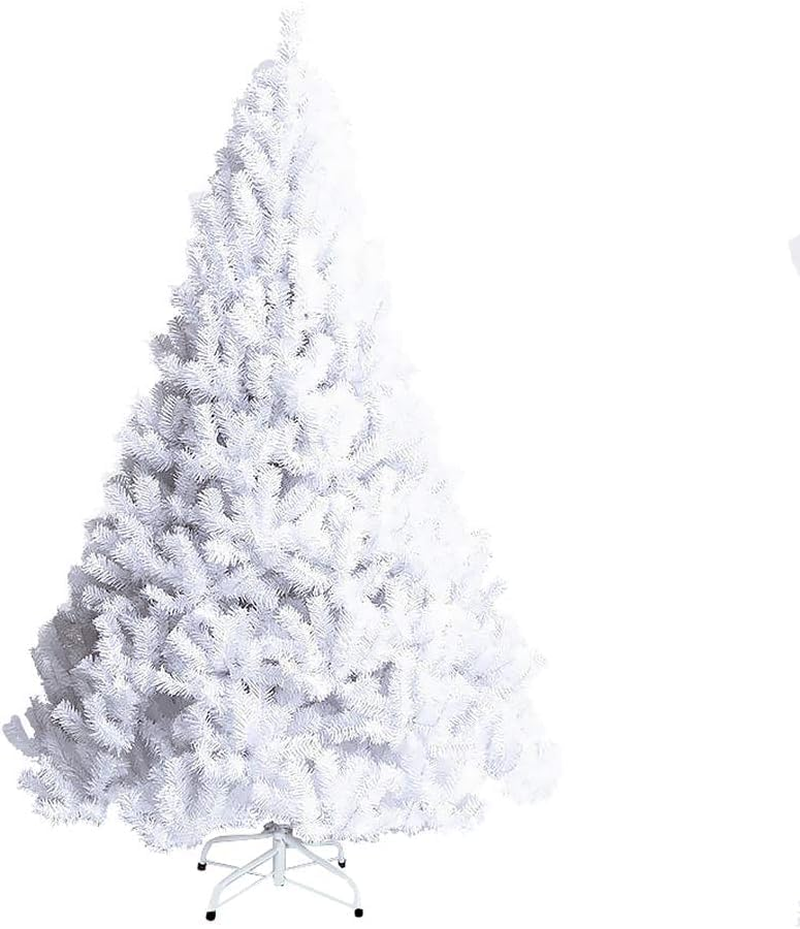 Ariv Hommey 6Ft 1.8M White Christmas Tree, with Bushy 1200 Tips Metal Stand, Easy Assembly 180Cm Artificial Xmas Tree Decoration for Indoor Outdoor Home Party Holiday image number 4