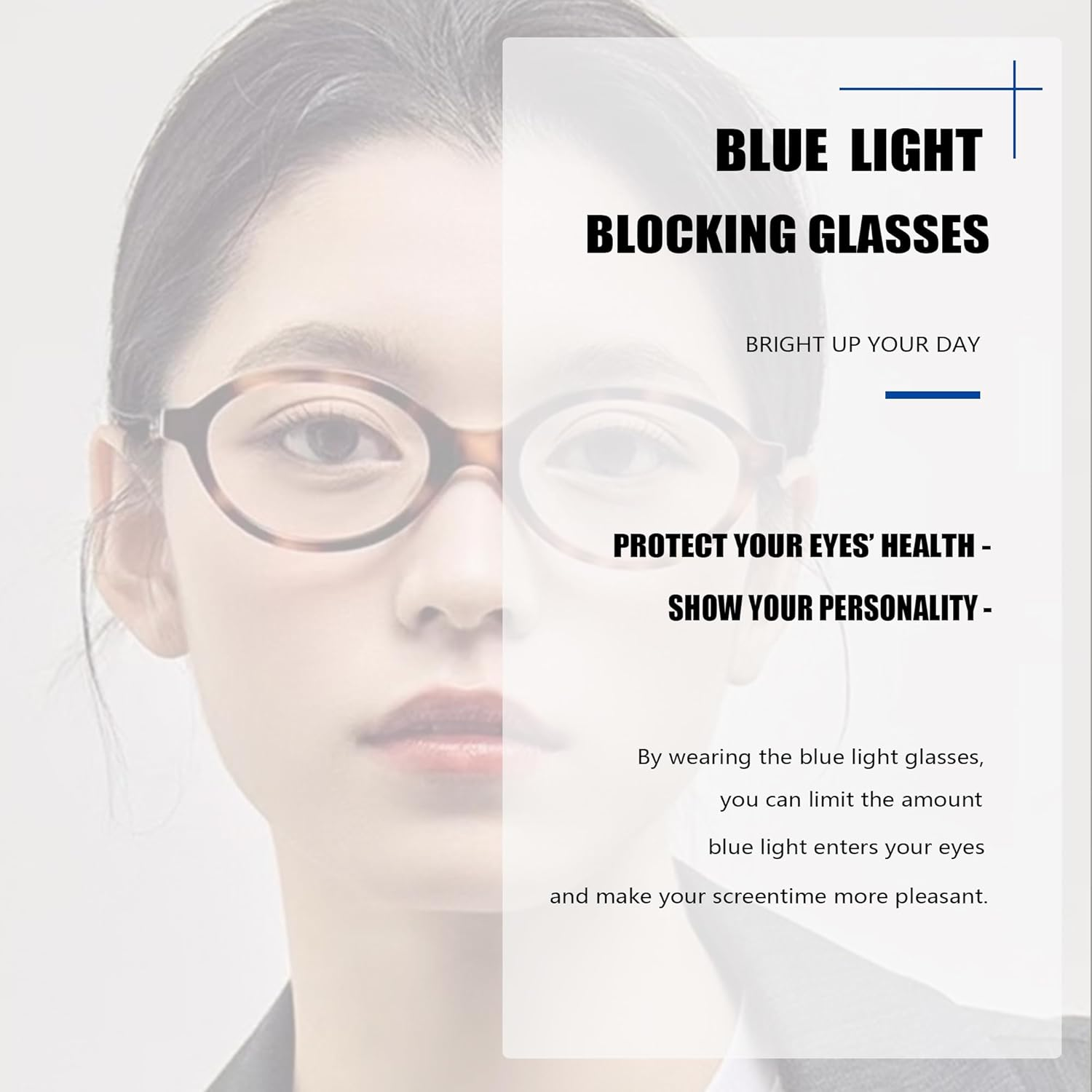 Retro Oval Glasses for Men Women 90S Style Blue Light Blocker Fake Nerd Eyeglasses