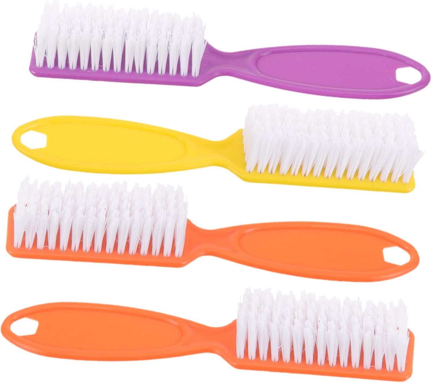 Gatuida 4Pcs Nail Brush Long Handle Nail Cleaning Brush Soft Bristles for Shower