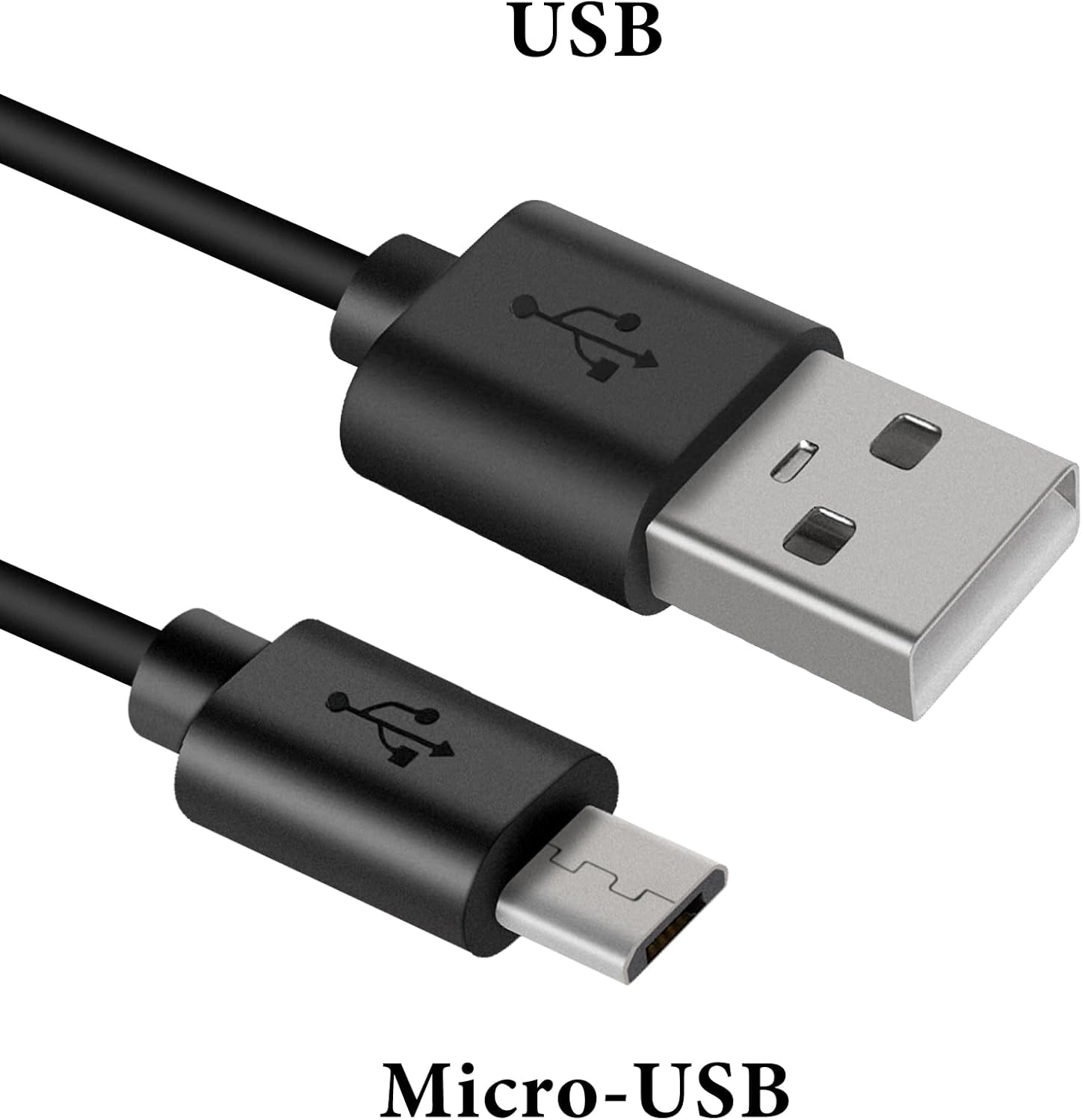 Geekria USB Headphones Short Charger Cable Compatible with Bose QC35II QC35 QC25, JBL T450BT 700BT, Sony WH-CH700N WH-H900N, USB to Micro-Usb Replacement Power Charging Cord (1Ft/30Cm) - White image number 4