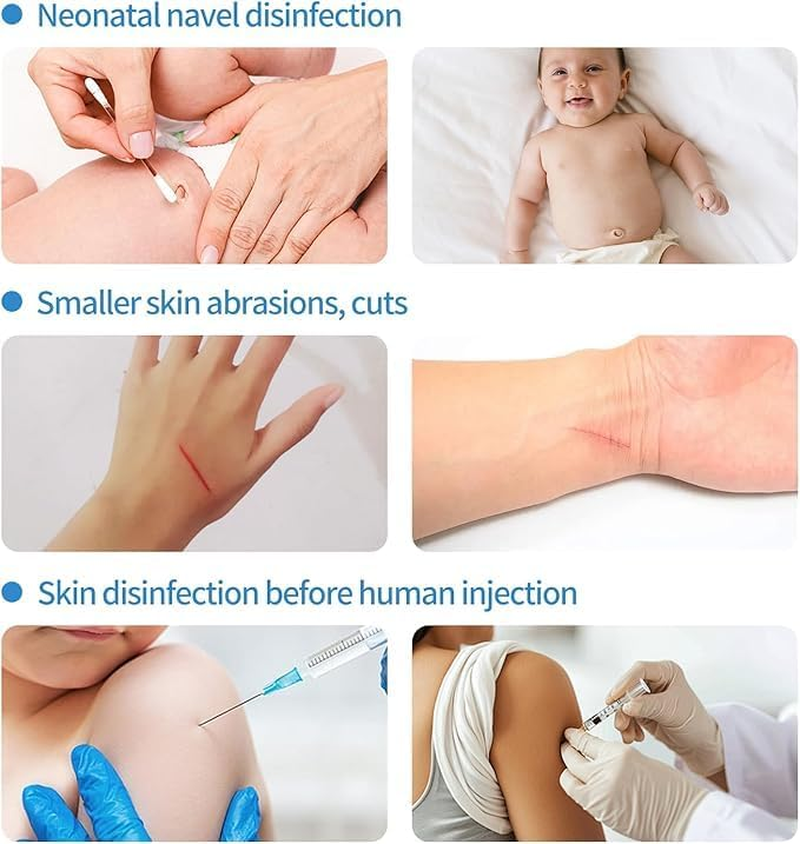 Svaha Povidone Iodine Swabsticks - 50/Box, Individually Wrapped, Iodine Solution Released When Snapped, No Drying Out, Perfect for Wound Care and Portable First Aid Kits image number 1