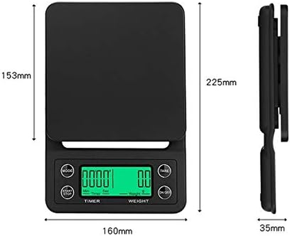 Hand Punch Coffee Scales Timing Electronic Timer Scale Kitchen Scales image number 3