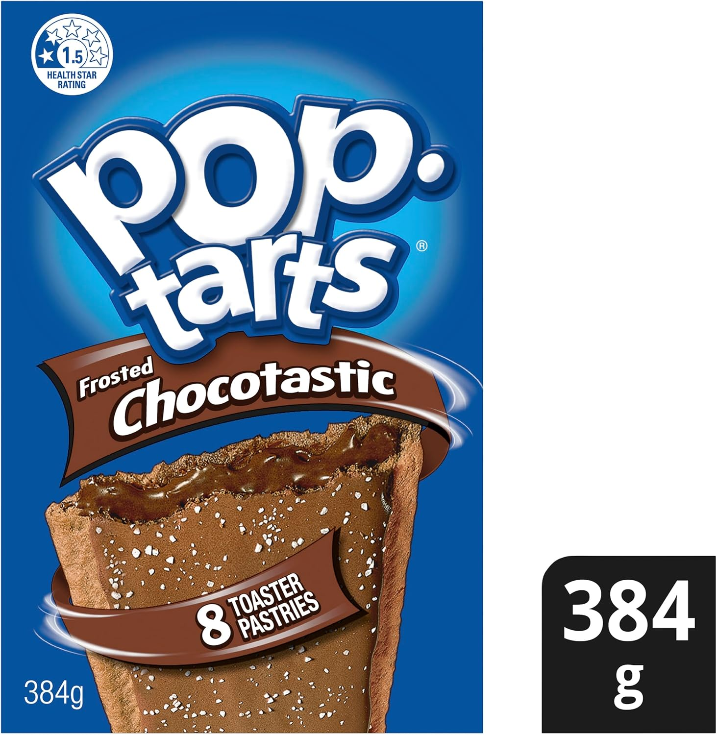 Kellogg'S Pop-Tarts Frosted Chocotastic Toaster Pastries 384G, 8 Count (Pack of 1)