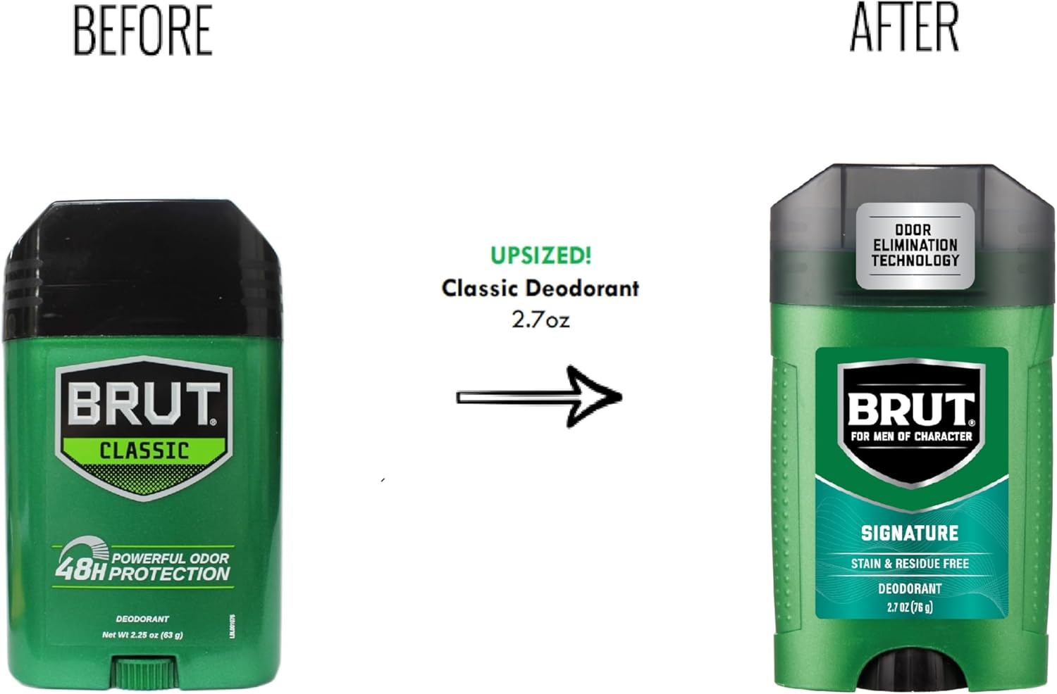 Brut Deodorant Original Fragrance 70Ml/63 G (Pack of 6)