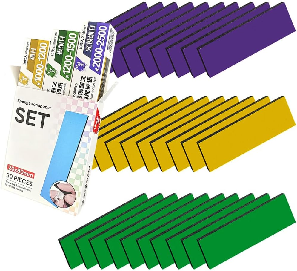 Stedi Hobby Model Polishing Tools 4 PCS, Ultimate Precision Files #10000 Grit Glass Mirror Grinding Tools for Plastic Gundam Models, Wood, Resin-Base Parts. image number 5