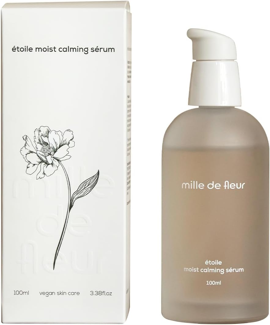 MILLE DE FLEUR Etoile Moist Calming Serum 100Ml, Korean Vegan Skincare, Soothing Serum for Sensitive Skin, Hydrating and Brightening Care, Infused with Greenol, Niacinamide, and Floral Extracts image number 5
