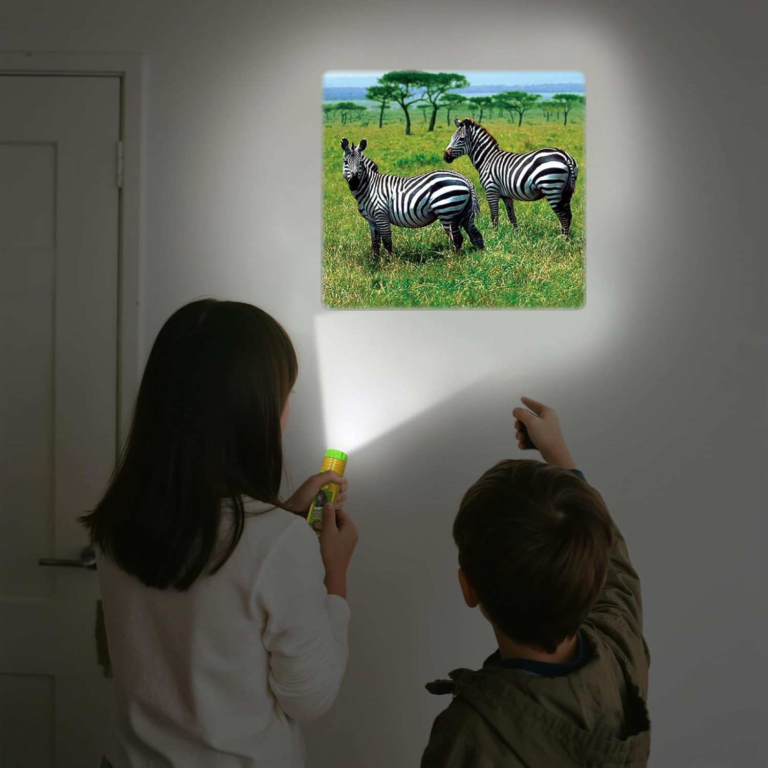 Pup Go Animal Torch and Projector with 3 Discs 24 Images, Kids Torch for Boys, Animal Toys Small Gifts for Children, Cool Present for Toddler Age 3 4 5 6 7 Year Old(Animal) image number 4