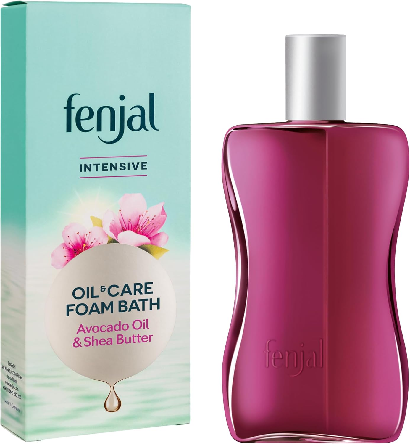 Fenjal Oil & Foam Care Bath - 200 Ml, Vegan Cream Bath with Avocado Oil and Shea Butter, Normal to Very Dry Skin - Intensive image number 4