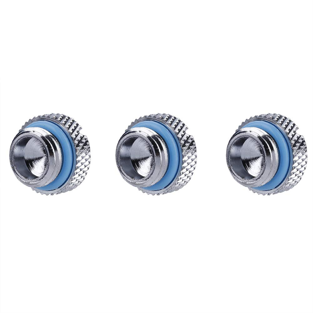 Water Cooling Fitting, Water Cooling Plug 3PCS G1/4 2 Word Computer Thread Water Cooling Straight Stop Plug Fittings Tank Stopper image number 6