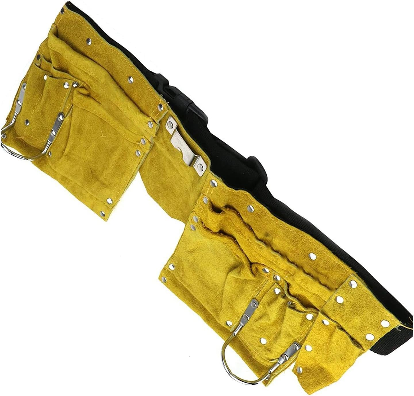 Humdcdy Small Tool Bag,Garden Tool Organizer with Pocket - Versatile Cleaning Organizer Bag, PU Leather Work Supply Bag for Gardener Electrician Contractor Repairman image number 2