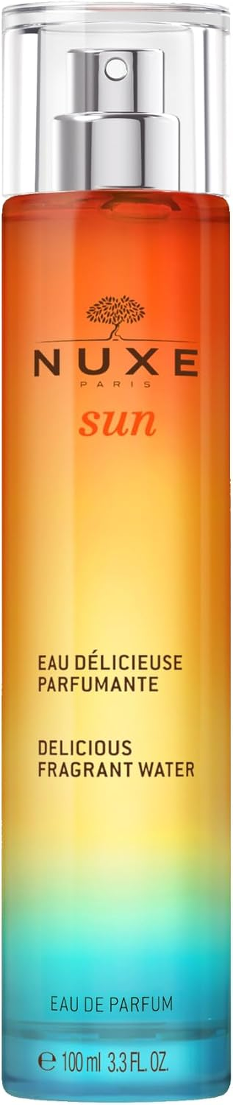 NUXE Sun Delicious Fragrant Water 100Ml, Radiant Summer Body Mist, Captures the Warm Glow of Sun-Soaked Skin, with Iconic NUXE Sun Scent, Vegan Formula