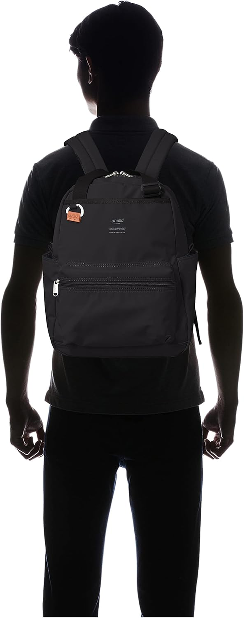 Anello BASE ATM0521 2-Way Backpack, A4 Water Repellent, Multiple Storage - Beige image number 6