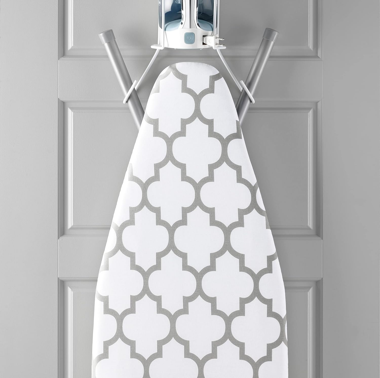 Whitmor Deluxe Ironing Board Cover and Pad, Medallion Gray image number 1