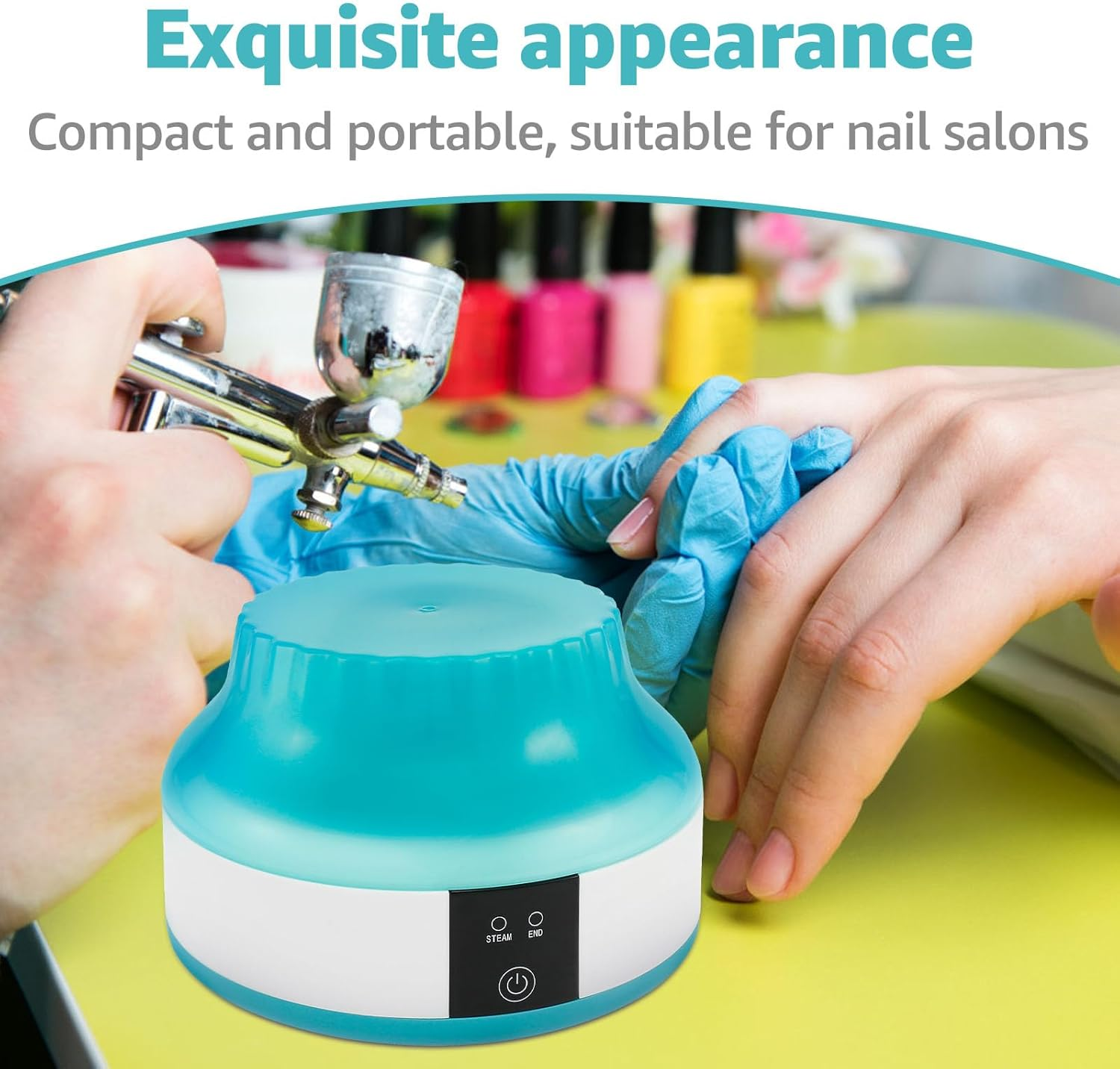 Nail Polish Remover Machine, Electric Nail Soaking Bowl, Silicone Top Steam Nail Polish Remover, Electric Nail Soaking Bowl for Home Salon Use image number 5