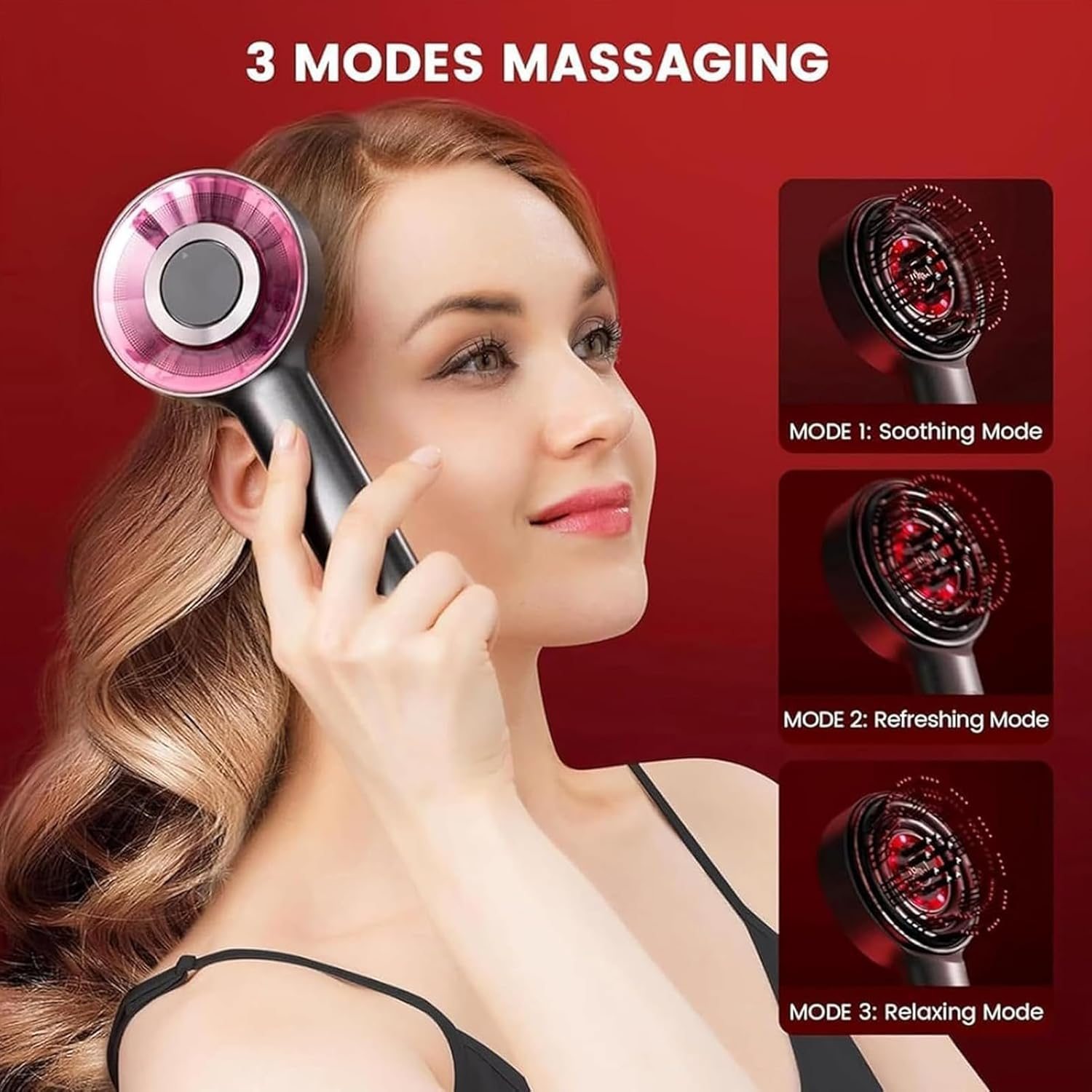 Electric Scalp Massage Comb - Electric Hair Brushes for Hair Growth - Massager Scalp Massager Massaging Brush for Stimulates Growth image number 4
