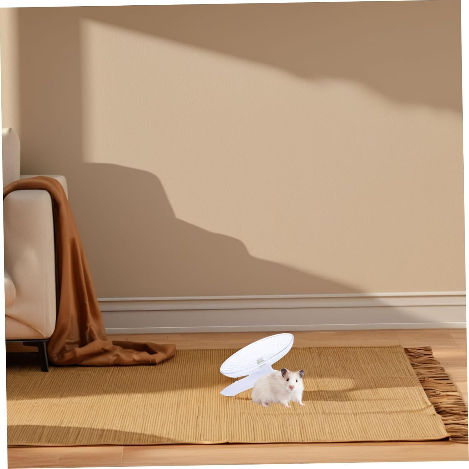 Totority Silent Pet Exercise Wheel for Dwarf Hamsters Chinchillas Rabbits and Small Animals Hamster Chinchilla Wheel image number 3