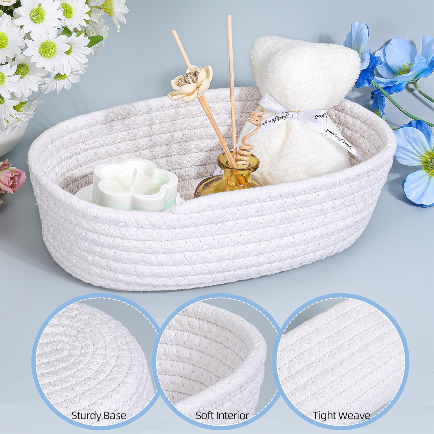 Pengtai Thank You Gift for Women,Appreciation Gift Set with Tote Bag, Stainless Steel Tumbler, Candle, Bath Bomb, Card, Lily of the Valley Decor & Basket for Boss,Teacher, Coworker, Friend image number 4