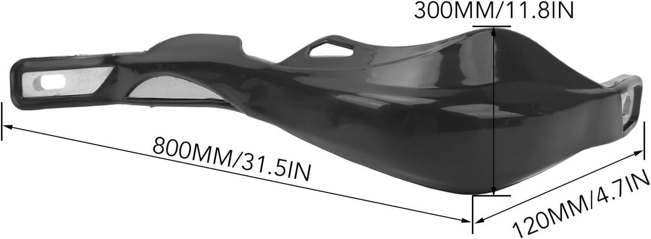 Motorcycle Handguards, Handle Bar Hand Brush Guard, Effective Wind And, Handlebar Hand Brush Guards, Handle Protector Replacement For, CR, EXC, YZF WRF - White image number 4