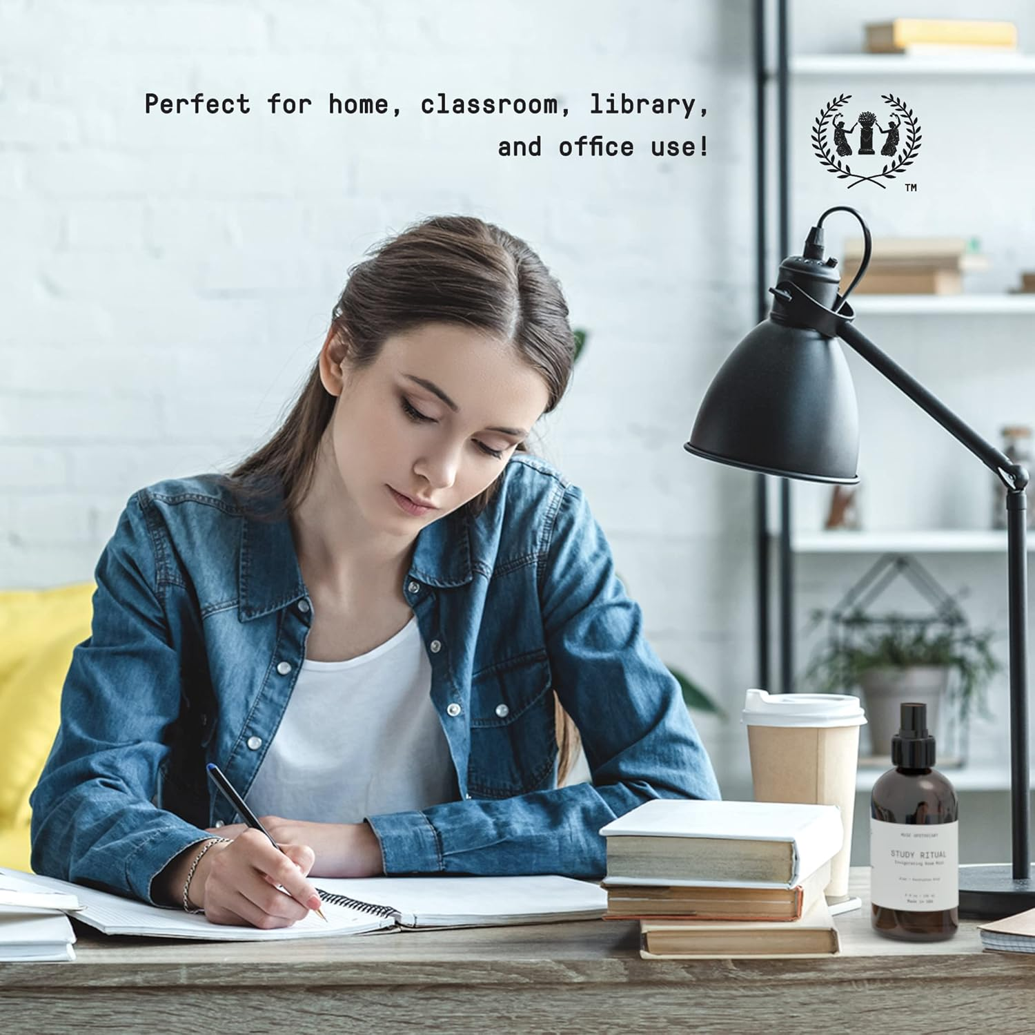 Muse Apothecary Study Ritual - Aromatic and Invigorating Room Mist, 8 Oz, Infused with Natural Essential Oils - Aloe + Eucalyptus Mint, Pack of 2 image number 6