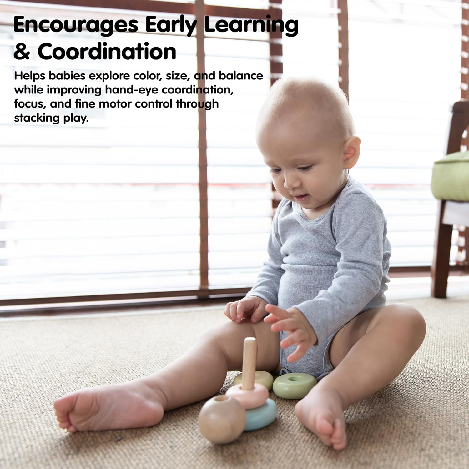 Plantoys - First Stacking Ring - Pastel image number 3