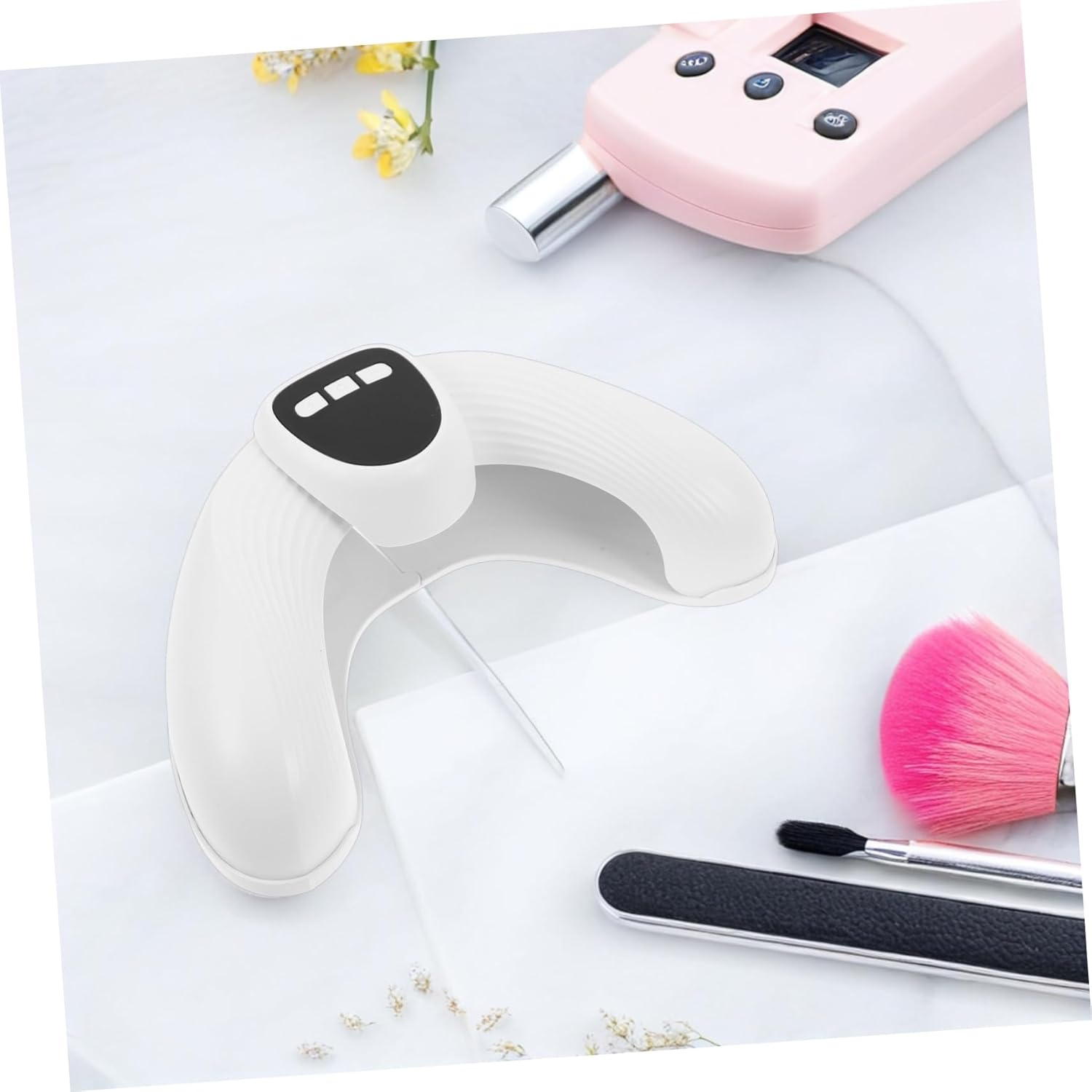 BIUDECO UV LED Nail Lamp Shaped Stretchable Design Dual Light Source for Polish Curing Automatic Sensor Blackening UV Protection Portable Nail Dryer for Home and Salon Use image number 3