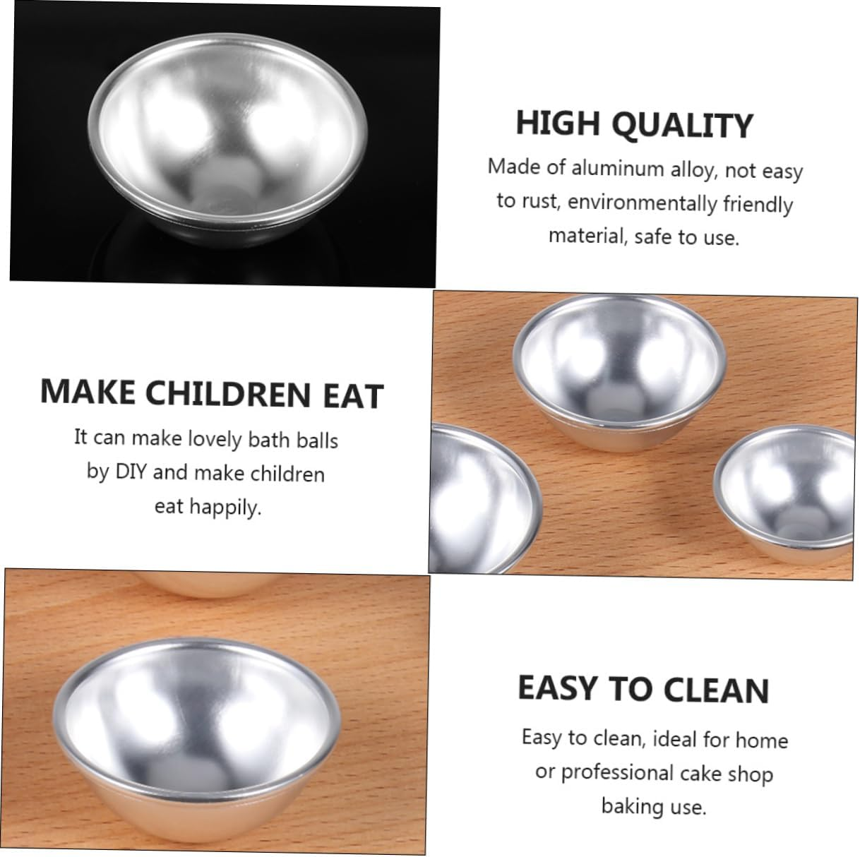 24Pcs Bath Bomb Mold Bath Salt Mold 3D Hemispherical Semicircular Cake Mould Diy Crafting Kit Soap Making in Australia image number 2