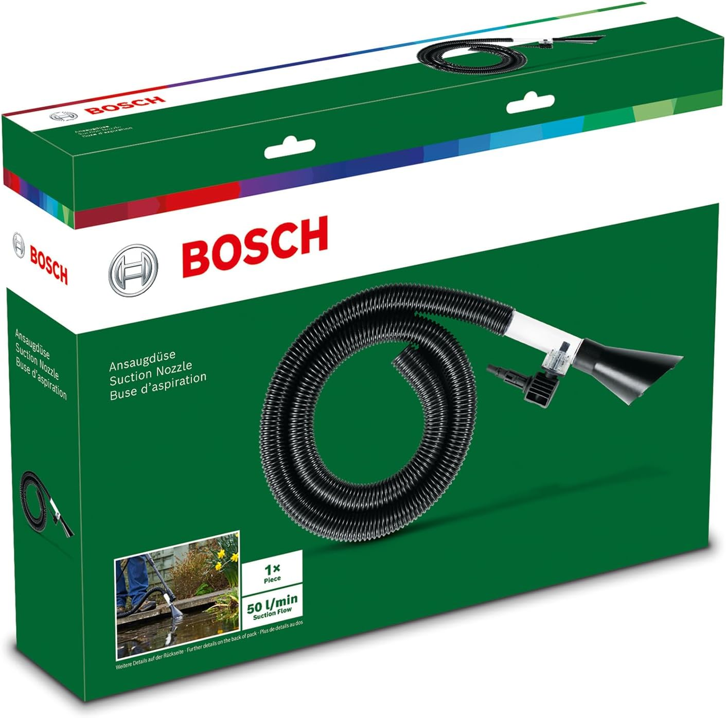 Bosch Home & Garden Suction Nozzle for High Pressure Washers Easyaquatak, Universalaquatak, Advancedaquatak and AQT Models image number 3