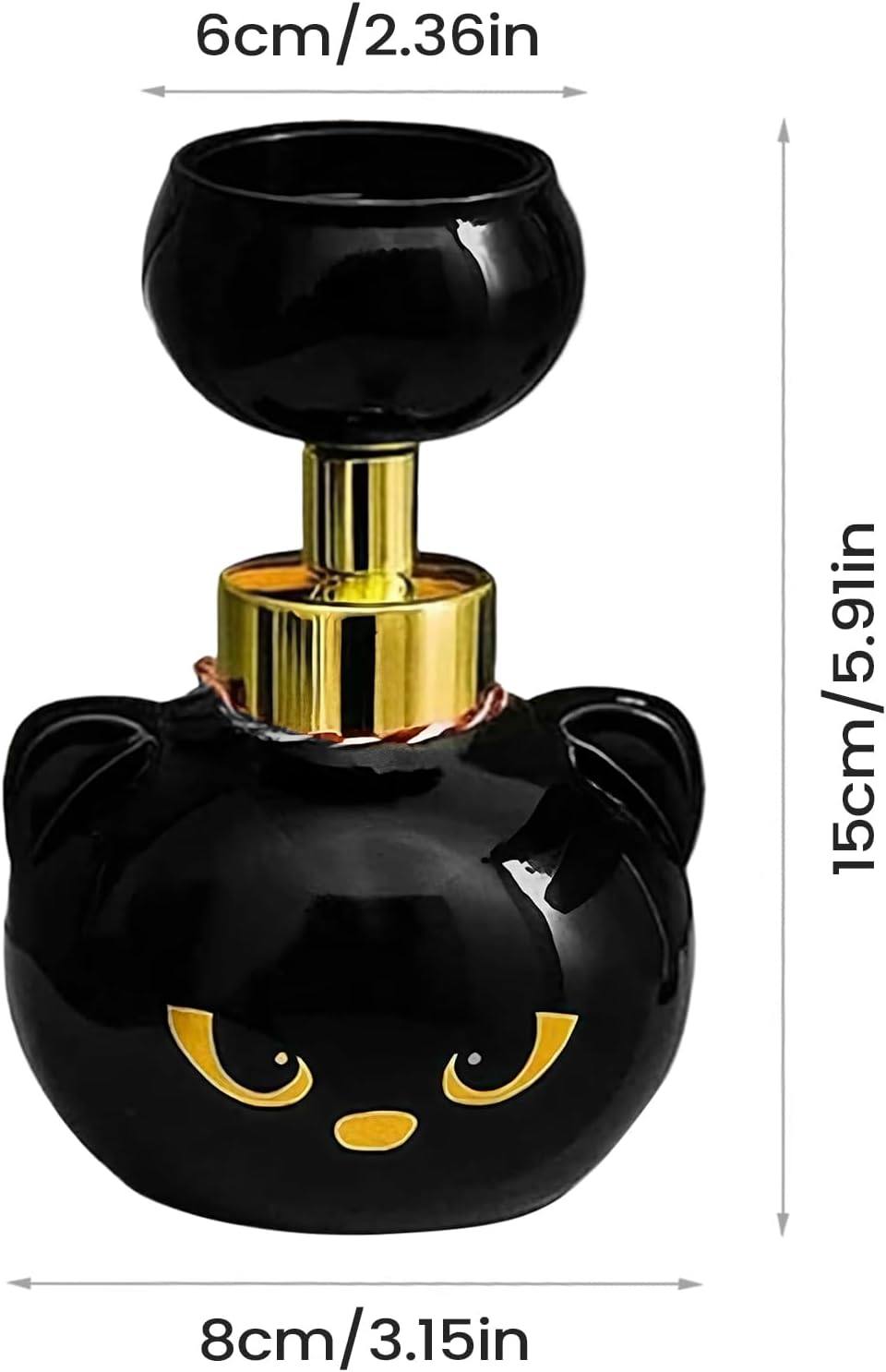 Halloween Cat Paw Print Soap,Cute Cat Paw Foam Soap Dispenser,Reusable Shampoo Pump Container, Foaming Hand Dispensers,For Bathroom Kitchen image number 4