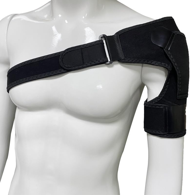 Shoulder Support for Men Women, Adjustable Shoulder Brace for Torn Rotator Cuff, Tendonitis, Dislocation, AC Joint, Bursitis, Labrum Tear, Pain, Fits Right or Left Shoulder (Black, XL) image number 5