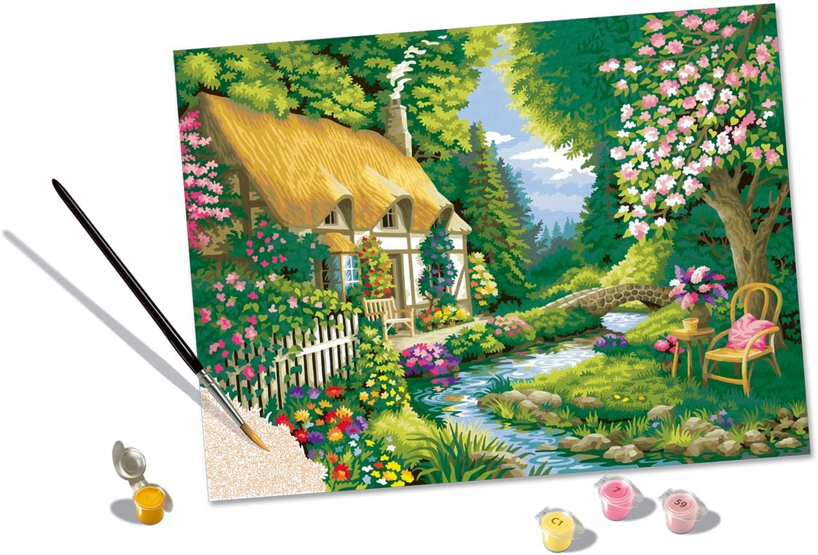 Ravensburger Creart - Malen Nach Zahlen 20154 - River Cottage - Ab 14 Jahren image number 5