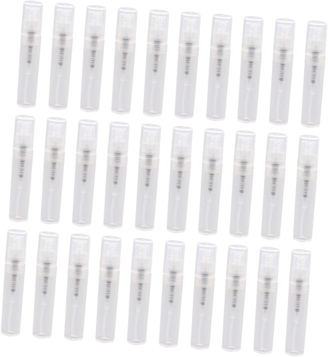 HEATSHAKING 3Ml Plastic Perfume Spray Bottles 30Pcs Travel Sub Containers Lightweight Refillable Mini Bottles Suitable for Perfume Storage and Travel Use image number 2