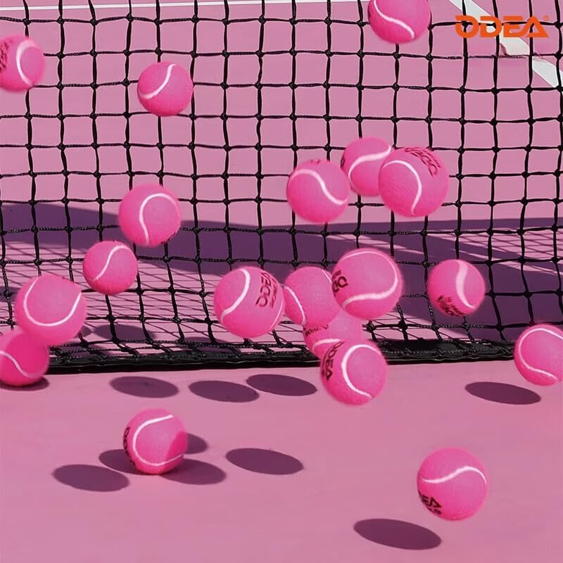 Odea Rose Pink Tennis Balls,Durable Felt & Precision Control,Stylish for Women, ITF Certified, All-Court Use
