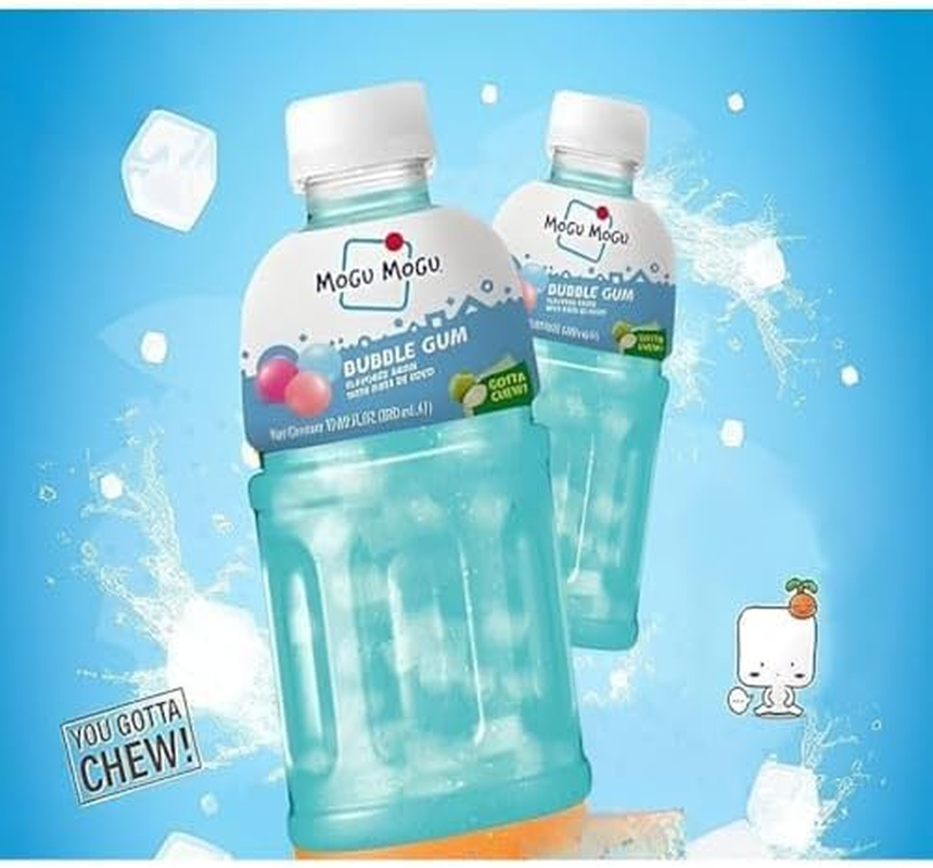 Mogu Mogu Cream Soda Zero Sugar Drink with Nata De Coco 320Ml 24 Carton image number 1