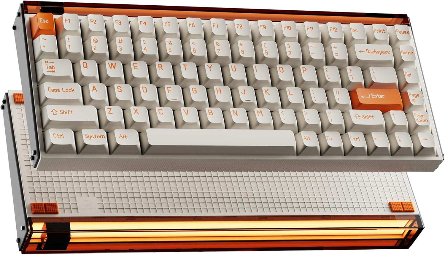 Melgeek MADE68 Pro Wired Keyboard, Hall Effect Magnetic Switch Gaming Keyboard, 65% Compact Rapid Trigger, Hot-Swappable, RGB Snap Tap & Adjustable Actuation, Online HIVE Custom (Pink)