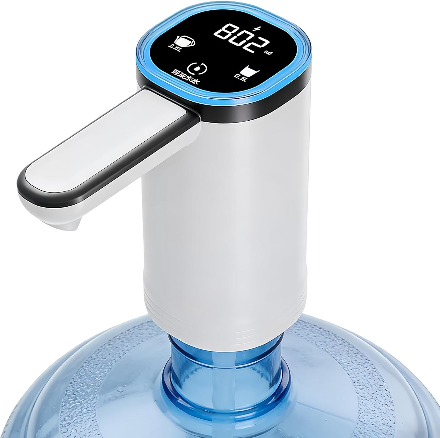 Jvjggag Electric Water Pump - Electric Automatic Touchscreen Home Supplies,Water Bottle Dispenser - for Home Kitchen Camping Picnic Outdoor Tent Countertop RV Offices Dormitory image number 4