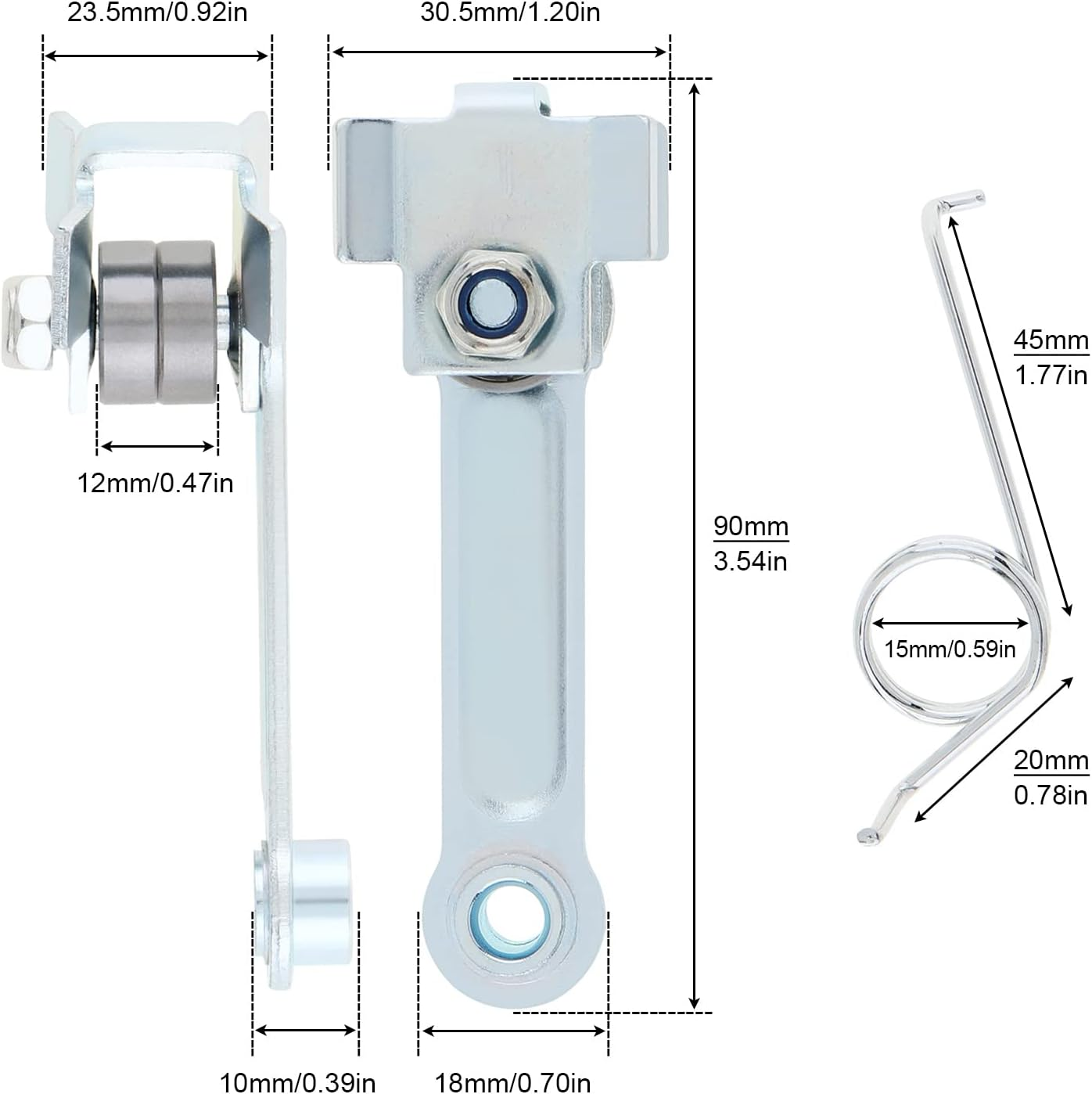 Windance Replacement Chain Tensioner Adjuster with Spring Fit for Razor MX500 MX650 Dirt Rockets Electric Motocross Bike image number 2