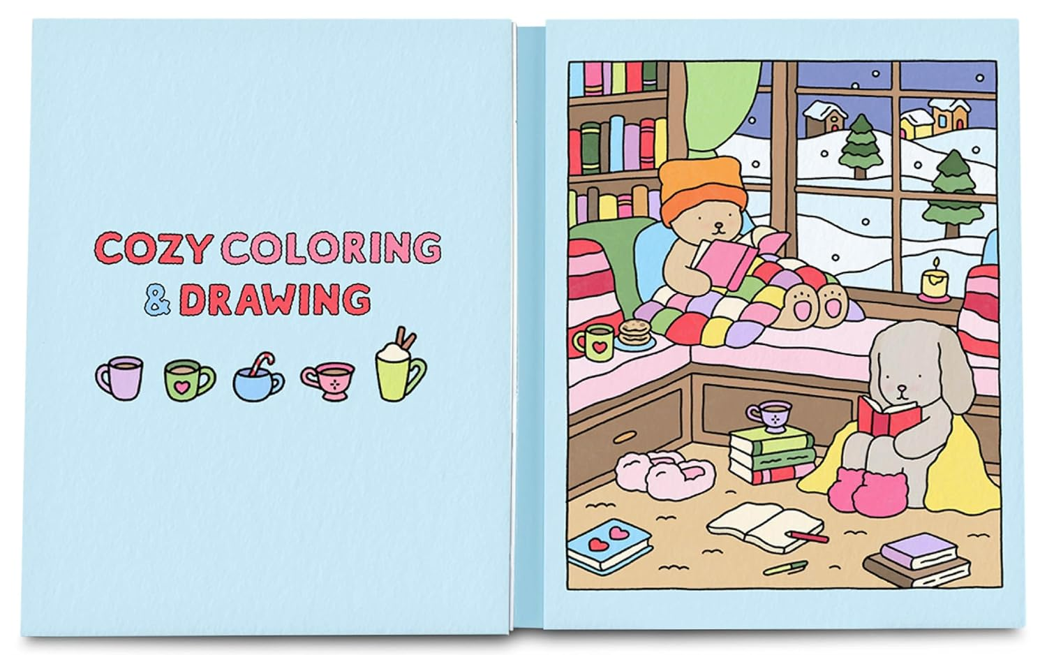 Bobbie Goods Cozy Coloring & Drawing: with a Bonus Coloring Pad image number 6
