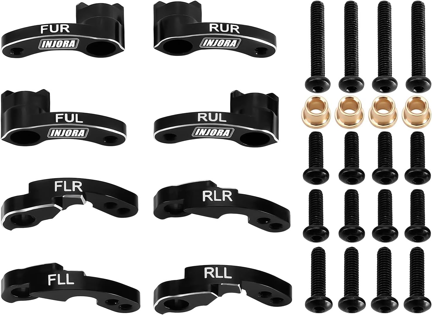 INJORA RC Shock Absorber Flex Blades CNC Aluminium Accessories for TRX4M 1/18 RC Crawler Upgrade image number 5