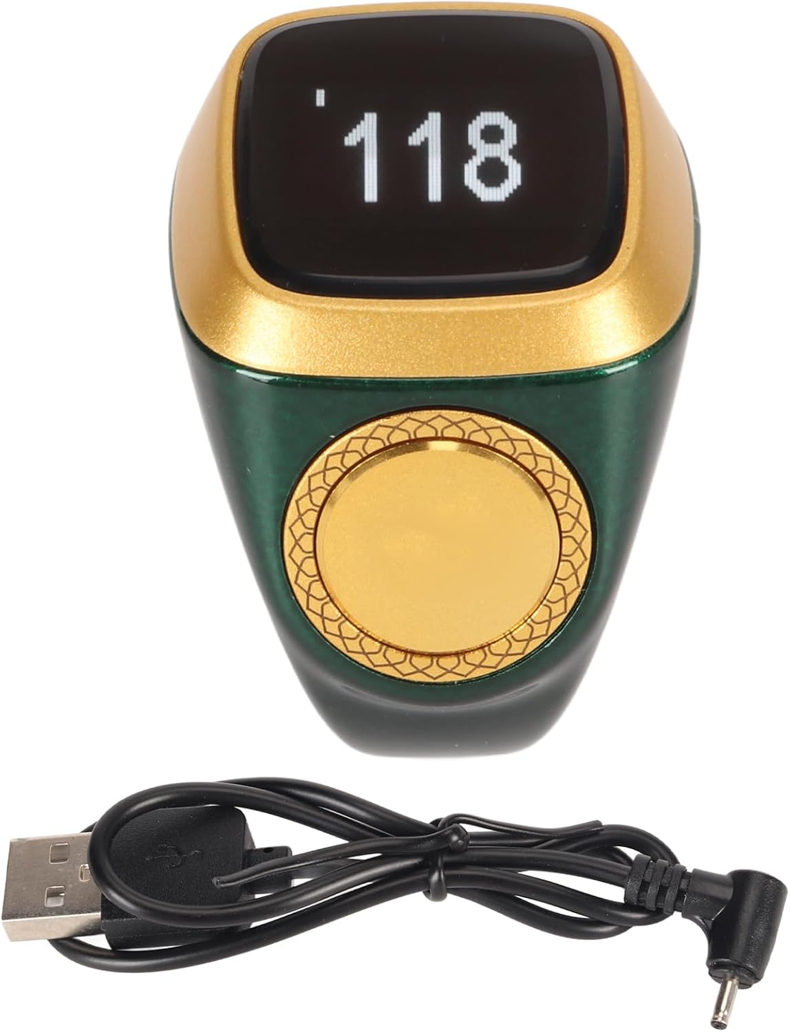 Digital Finger Counter Handheld Counter Clicker Pitch Counter for Accurate Tracking When Training, Knitting, Fishing, and Rowing, Beeps at Each Count of 33, 66, 99 or (Green) image number 4